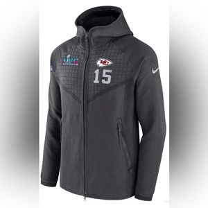 Nike Men's Super Bowl LVII Kansas City Chiefs Patrick MaHomes Media Hoodie BNWT